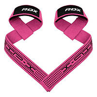 Лямки для тяги RDX S4 Gym Cotton Gel Straps Pink Plus