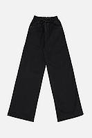 Джинсы wide leg для девочки цвет черный ЦБ-00259522