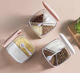 Контейнер місткість для спецій Органайзер для приправ 3 відділення Пластик, фото 2