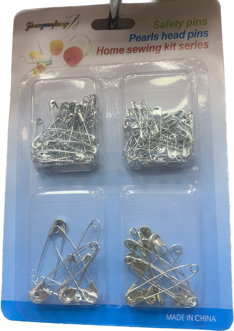 Набір англійських шпильок 100 шт 4 розміри, фото 1