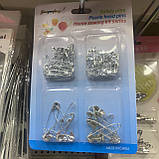 Набір англійських шпильок 100 шт 4 розміри, фото 2