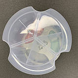 Контейнер для сипких 2,5 л із 4 відділеннями та мірною шкалою 12,3 х 24,5 х 13,8 см, фото 8