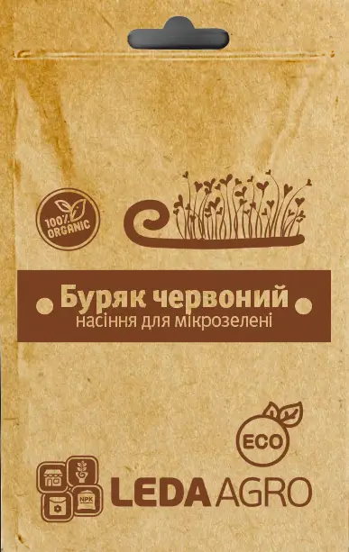 Насіння мікрозелені Буряк червоний 5г Леда Агро