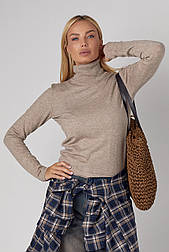 Жіночий базовий гольф — кавовий колір, ONE SIZE (є розміри)