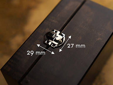 Замочок для шахів. Колір "нікель". 27х29мм