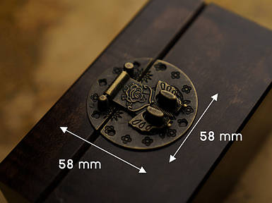 Замок круглий. 58х58мм