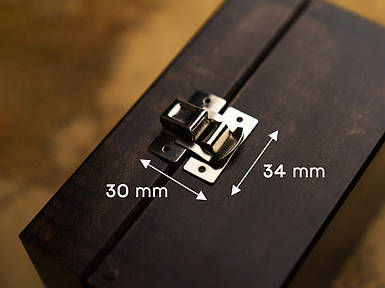 Застібка для шахів. Колір "срібло". 34х30мм