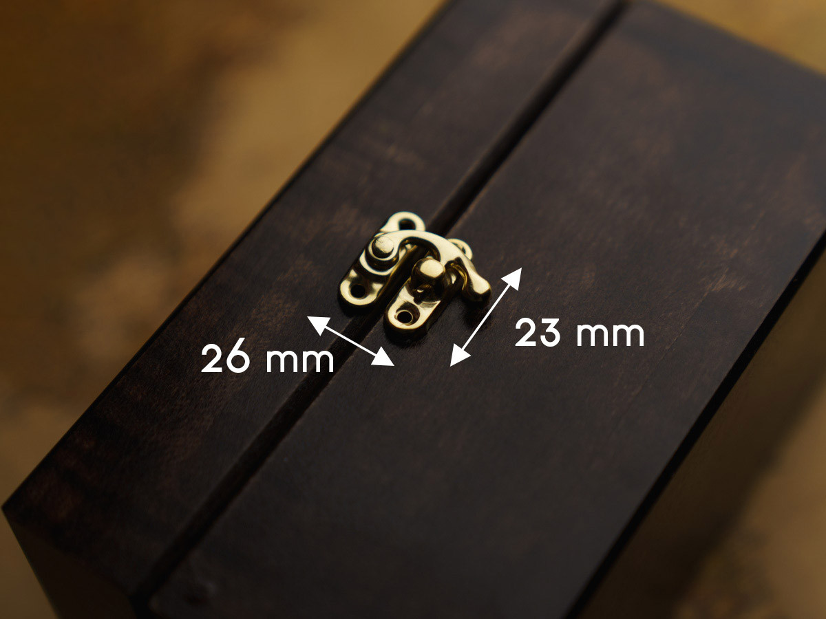 Замок для нардів. Колір "золото". 23х26мм