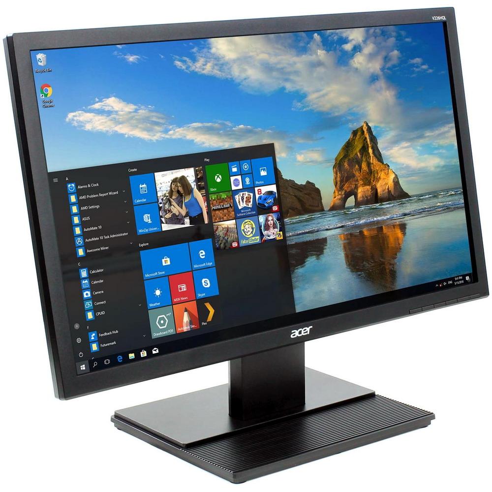 Монітор 22" FullHD 1920*1080 VA Acer V226HQL LED VGA чорний бв A+ Гар.12міс!