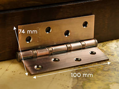 Дверна петля накладна метелик. 100х74мм