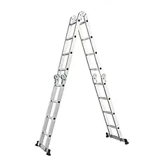 Сходи трансформер 4х4 WERK "LC3416" алюмінієва 4.62м EN 131 з площадкою в подарунок