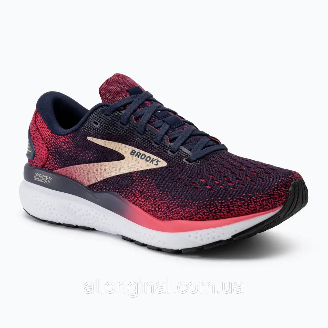 AllOriginal com ua Кросівки для бігу жіночі Brooks Ghost 16 peacoat/raspberry/apricot РОЗМІРИ ЗАПИТУЙТЕ