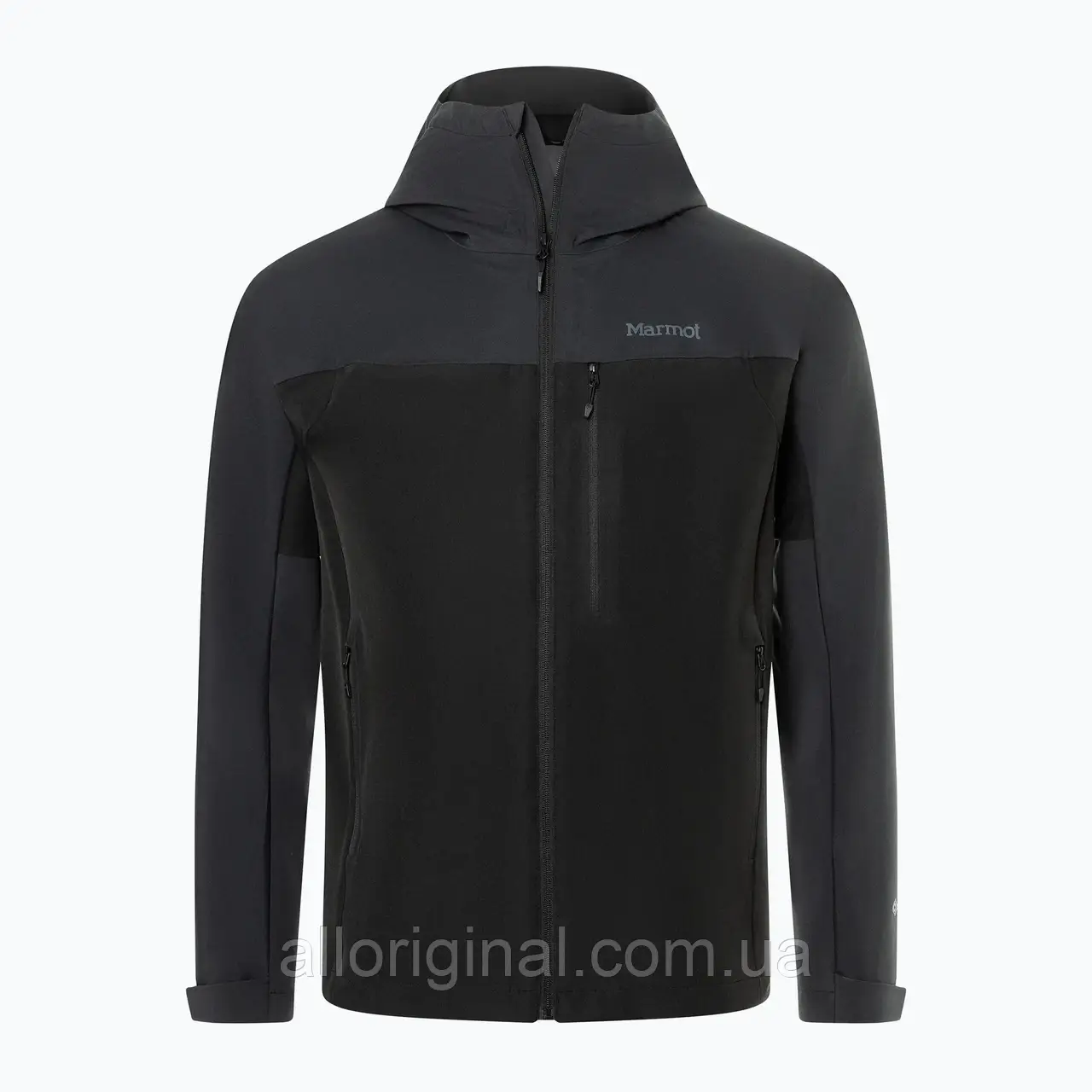 AllOriginal com ua Чоловіча куртка Marmot Rom Gore Tex з софтшелу чорного кольору РОЗМІРИ ЗАПИТУЙТЕ