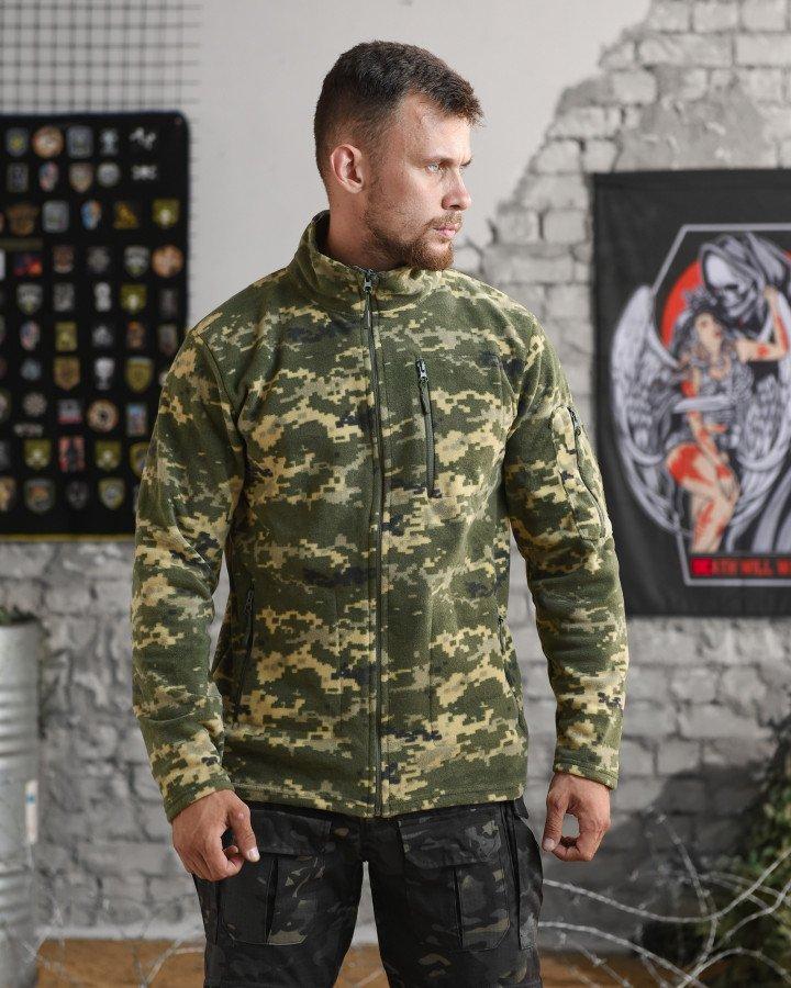 Тактична флісування tora піксель фліс для чоловіків в зсу