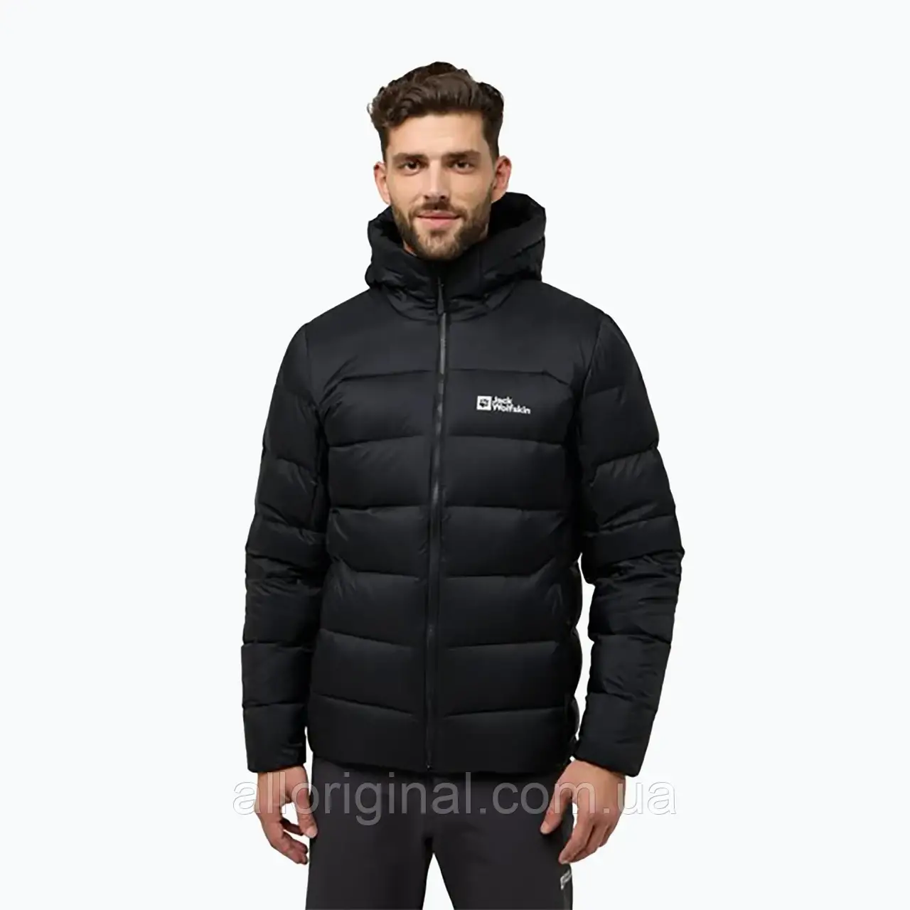 AllOriginal com ua Чоловічий пуховик Jack Wolfskin Nebelhorn Down Hoody чорний РОЗМІРИ ЗАПИТУЙТЕ