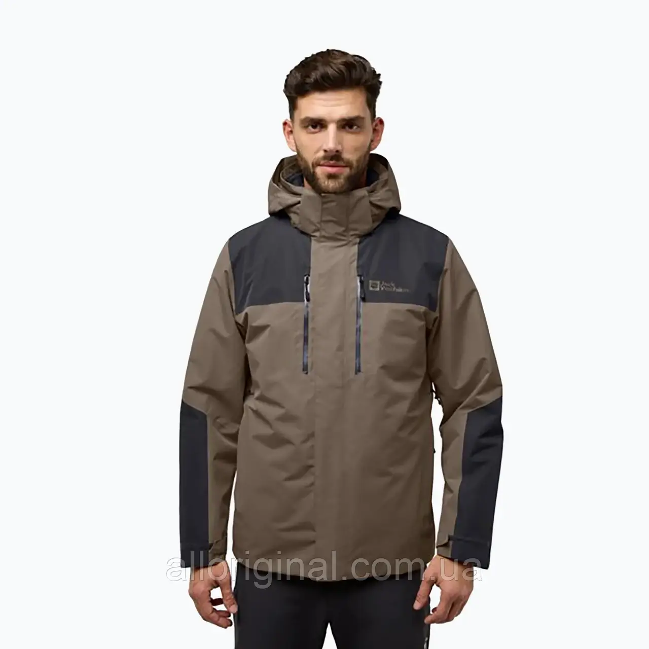 AllOriginal com ua Чоловіча куртка Jack Wolfskin Jasper 3 в 1 холодну каву РОЗМІРИ ЗАПИТУЙТЕ