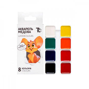 Акварель 8 кольорів ГАММА*UA 7C10801 медова 640677 G-Rich