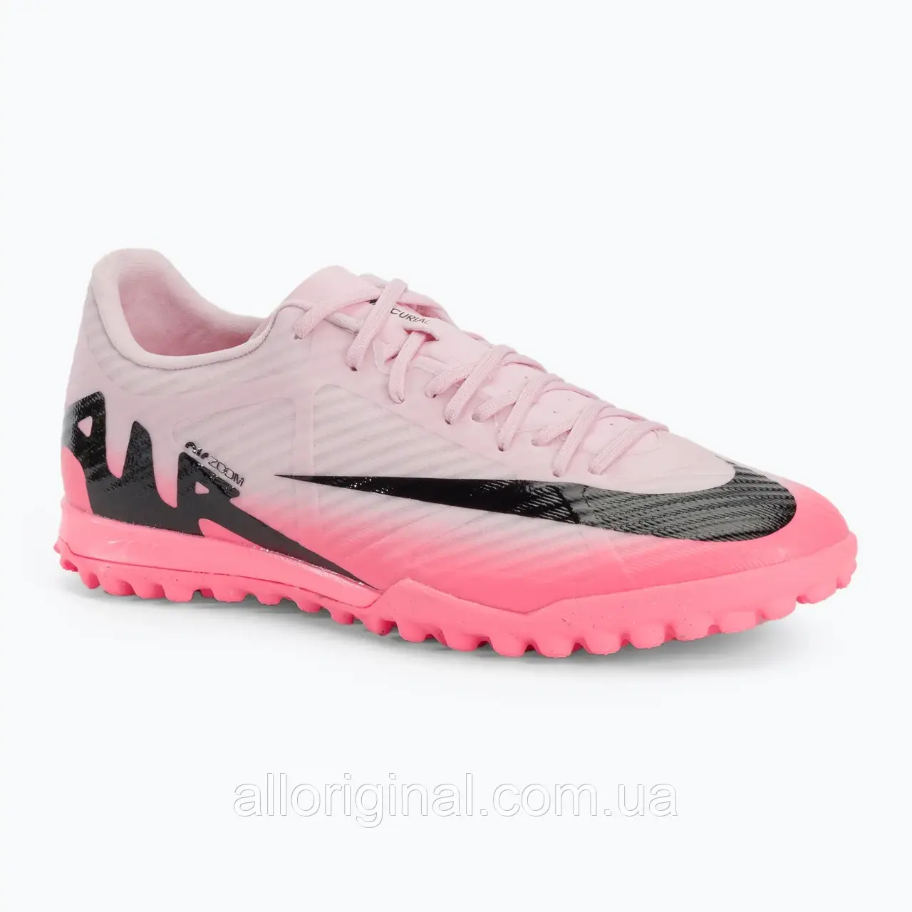 AllOriginal com ua Кросівки футбольні Nike Zoom Mercurial Vapor 15 Academy TF pink foam/black РОЗМІРИ