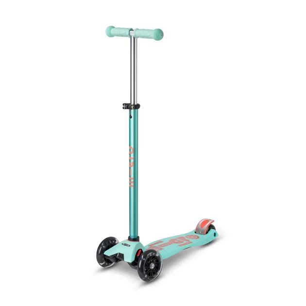 Самокат MICRO Maxi Deluxe LED М'ятний MMD070