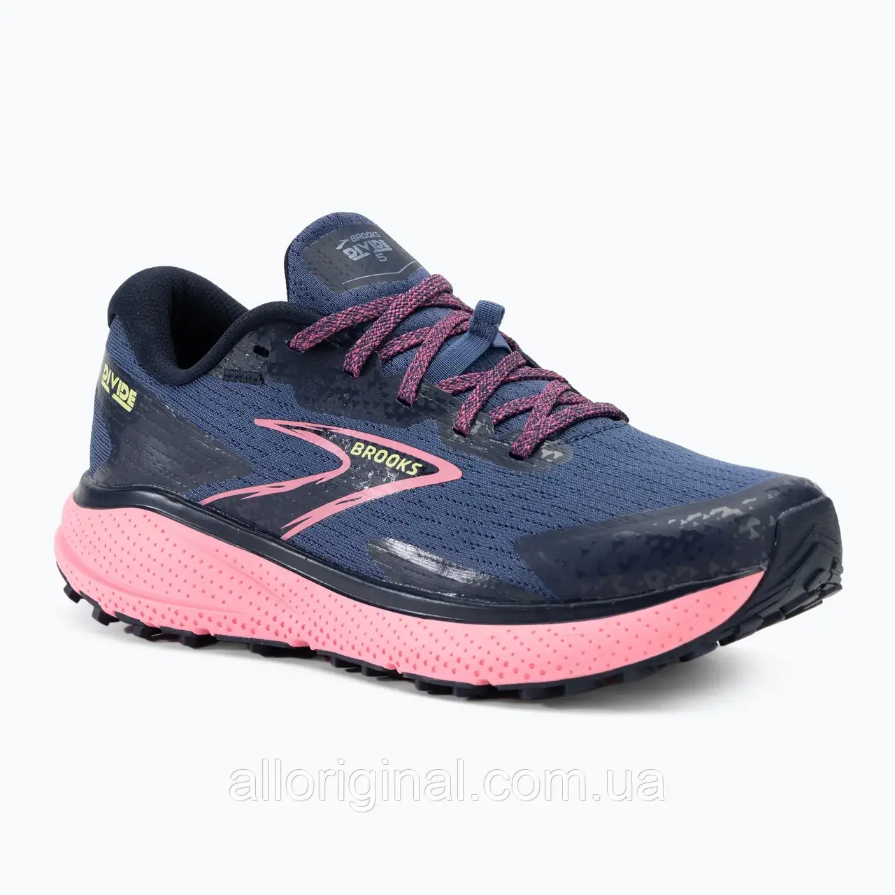 AllOriginal com ua Кросівки для бігу жіночі Brooks Divide 5 grey blue/pink/lime РОЗМІРИ ЗАПИТУЙТЕ