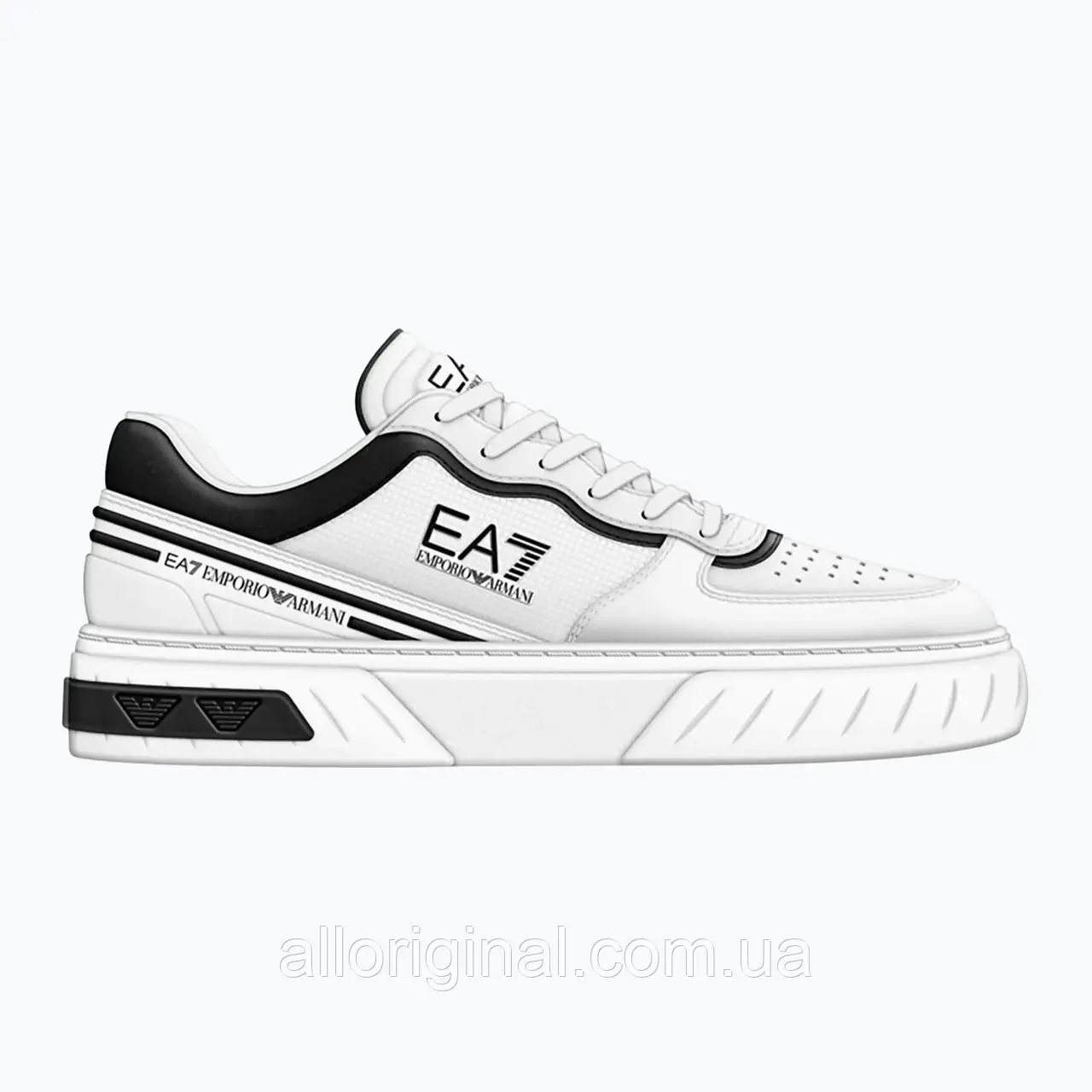 AllOriginal com ua Кросівки EA7 Emporio Armani Premium Court white/ black РОЗМІРИ ЗАПИТУЙТЕ