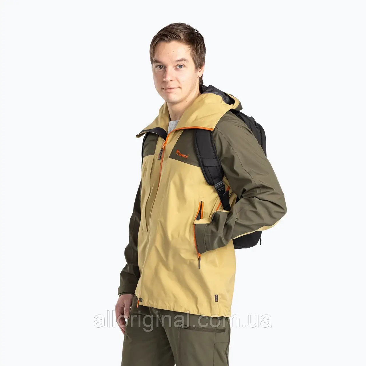 AllOriginal com ua Чоловічий дощовик Abisko Trekking 3L з соснового дерева золотистий сіно/моховий зелений
