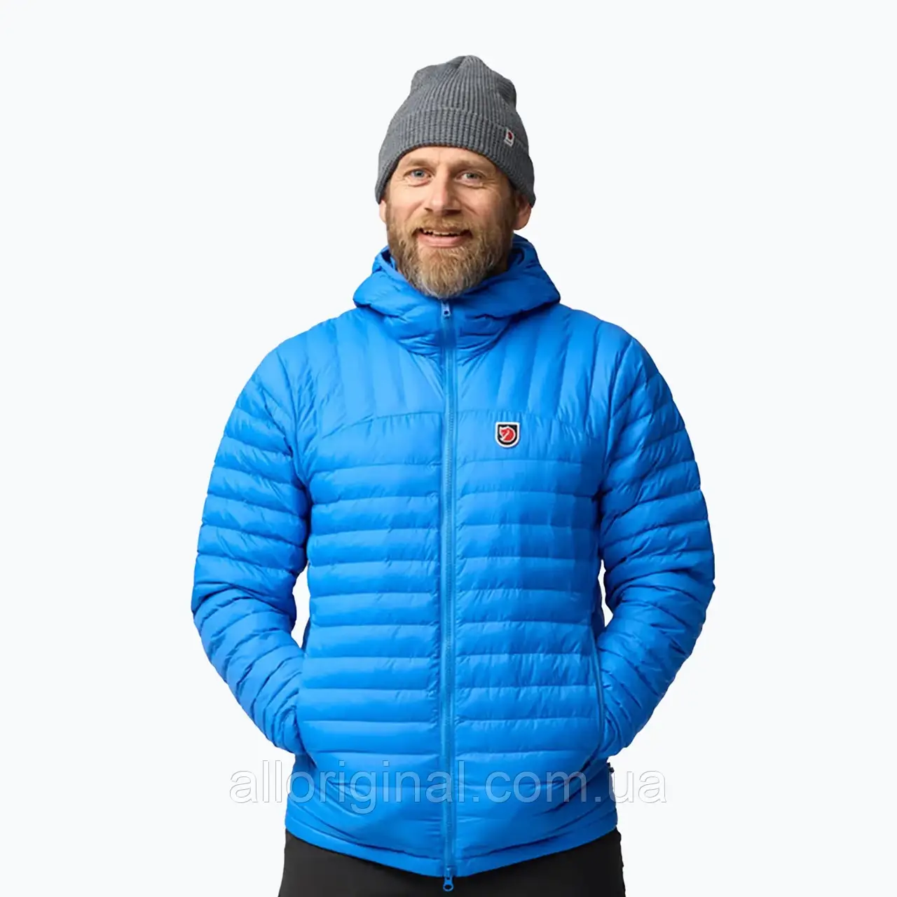 AllOriginal com ua Чоловичий пуховик Fjällräven Expedition Lätt Hoodie Lätt синій РОЗМІРИ ЗІПІТУЙТЕ