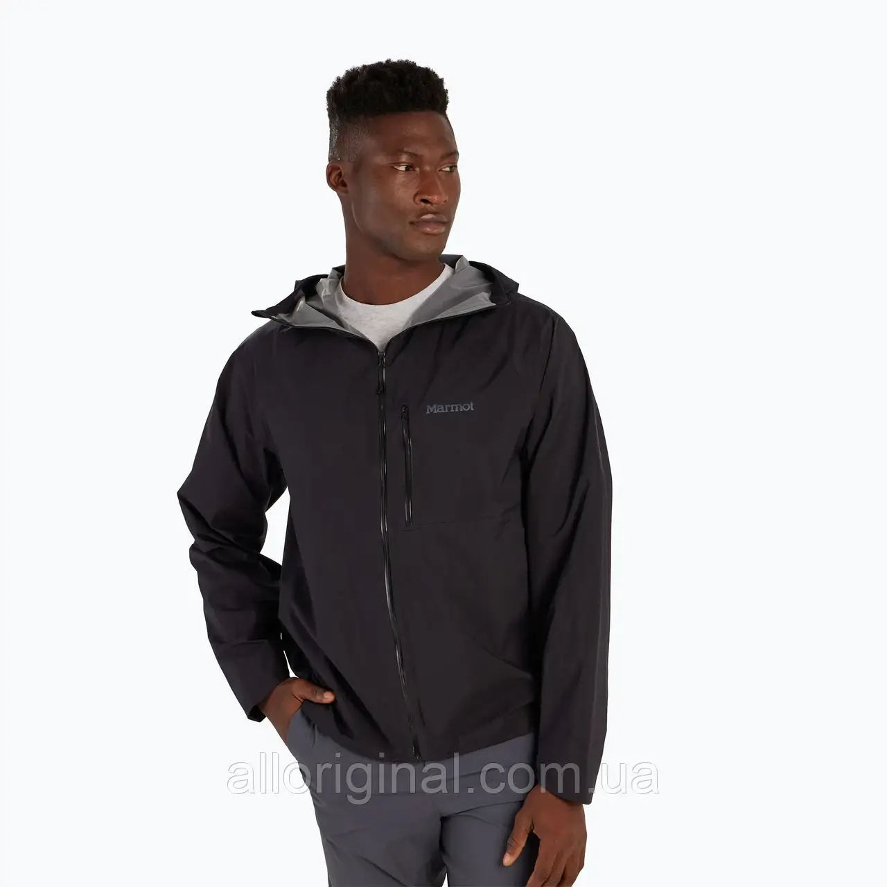 AllOriginal com ua Чоловіча дощова куртка Marmot Superalloy Bio Rain чорна РОЗМІРИ ЗАПИТУЙТЕ, фото 1