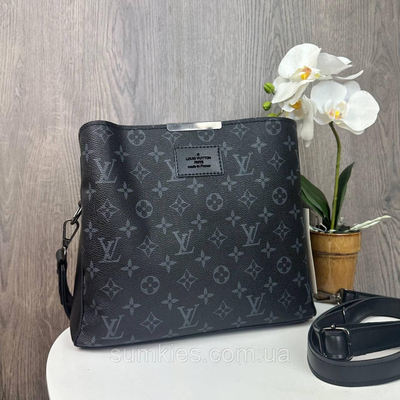 Якісна жіноча сумка на плече, сумочка з широким ремінцем, фото 1