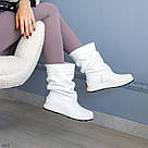 Білі шкіряні демісезонні напівчобітки 36-40, фото 9