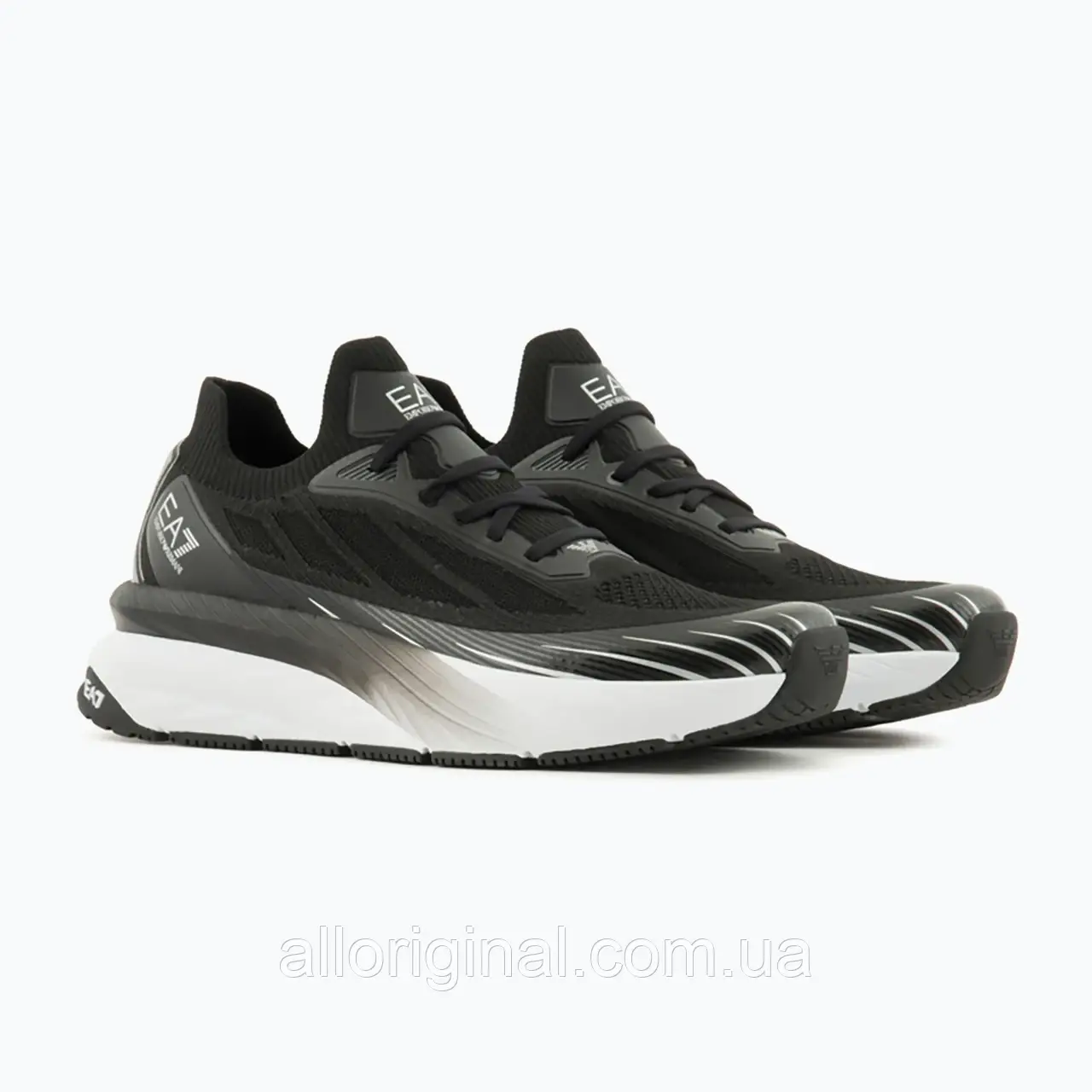AllOriginal com ua Кросівки EA7 Emporio Armani Crusher Sonic Knit black/ silver РОЗМІРИ ЗАПИТУЙТЕ
