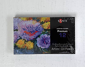 Пастель Масляна 12 кольорів 353184 У коробці 10656Ф Santi