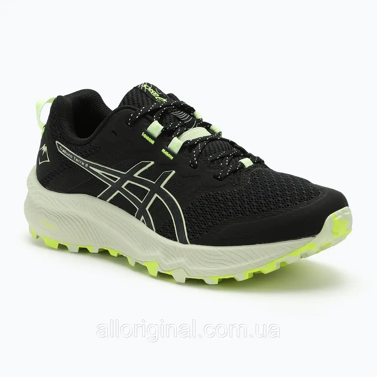 AllOriginal com ua Кросівки для бігу жіночі ASICS Trabuco Terra 2 black/cool matcha РОЗМІРИ ЗАПИТУЙТЕ