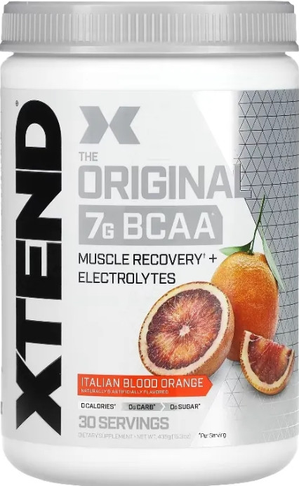 BCAA спортивне харчування Scivation Xtend  BCAA 1125 г червоний апельсин
