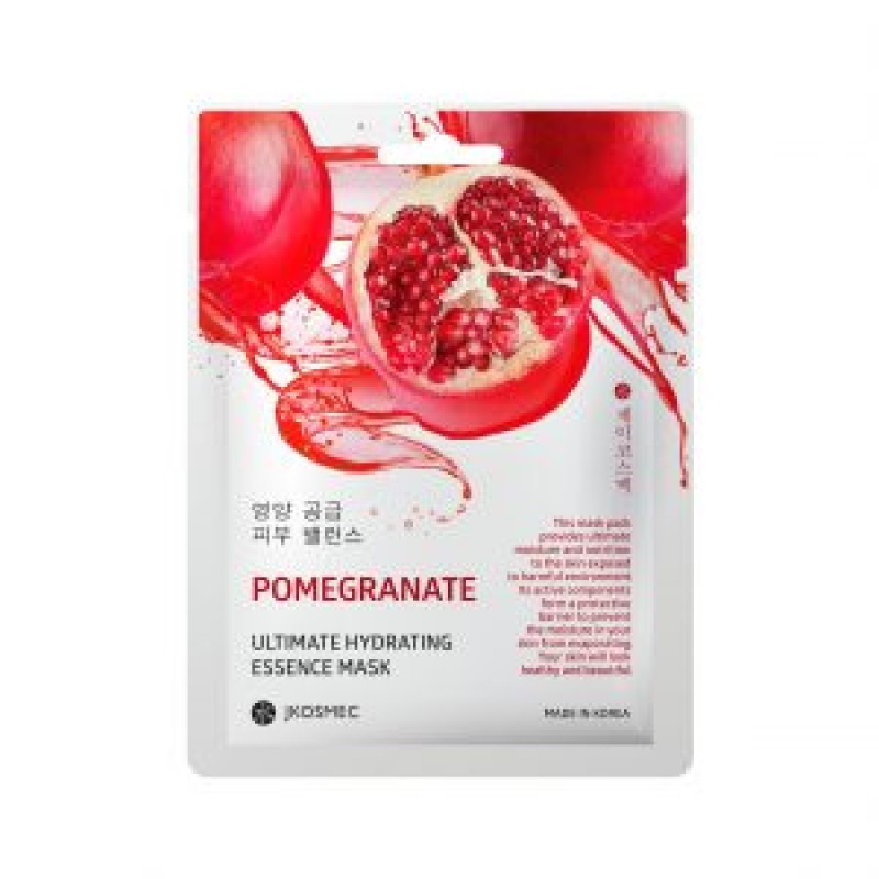 Тканинна зволожувальна маска з екстрактом граната Jkosmec Pomegranate Ultimate Hydrating Essence Mask