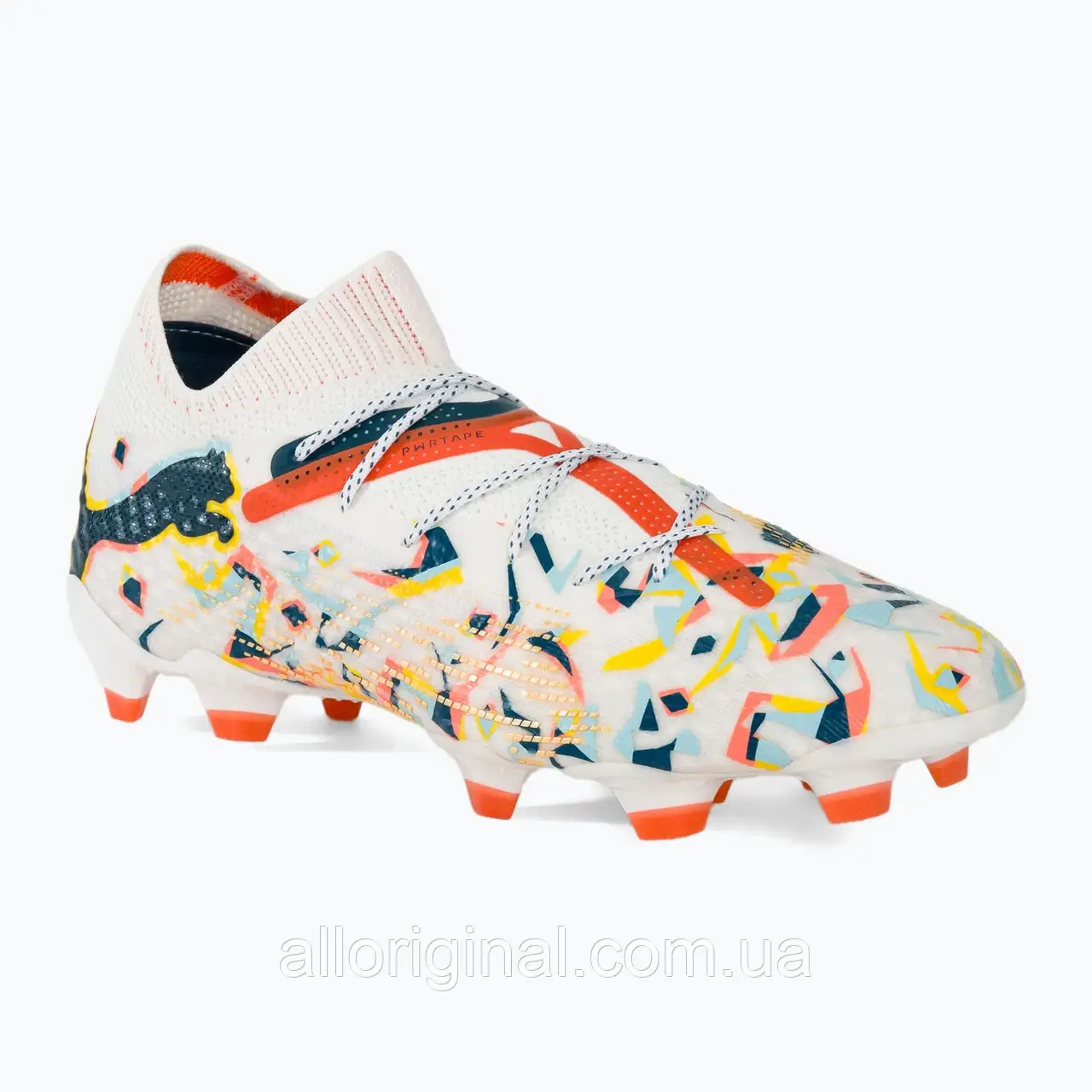 AllOriginal com ua Футбольні бутси PUMA Future 7 Ultimate Creativity FG/AG білі / океанські / turquoisesurf /