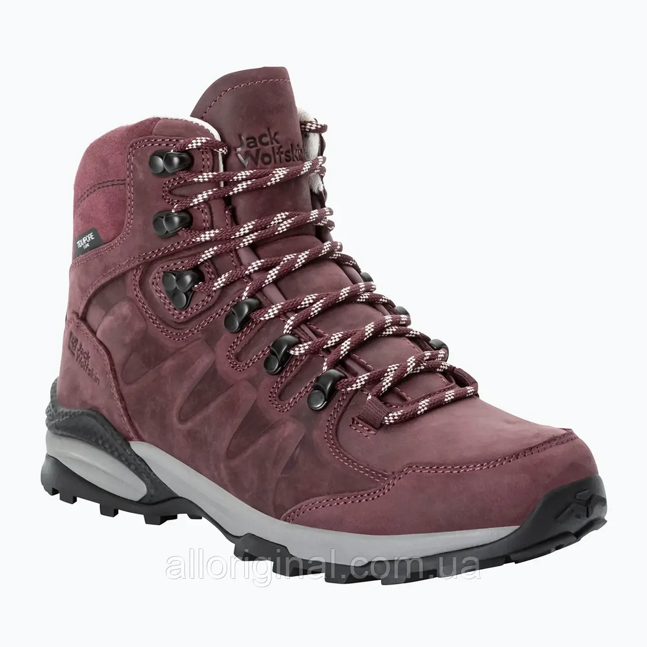 AllOriginal com ua Черевики трекінгові жіночі Jack Wolfskin Refugio Prime Texapore Mid dark maroon РОЗМІРИ