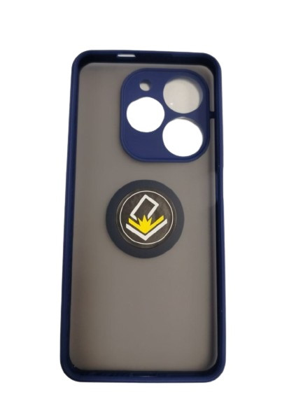 Накладка "Ring Case 3in1" Tecno Spark 20/Spark 20C/Hot 40i Dark Blue, фото 1