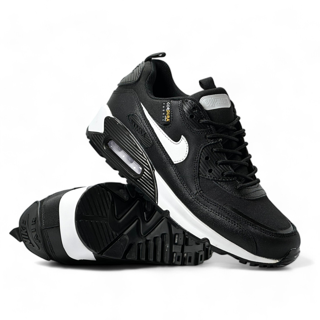 Підліткові кросівки Nike весняні текстильні чорні демісезонні