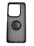 Накладка "Ring Case 3in1" Tecno Spark 20 Pro/Hot 40 Dark Green, фото 2