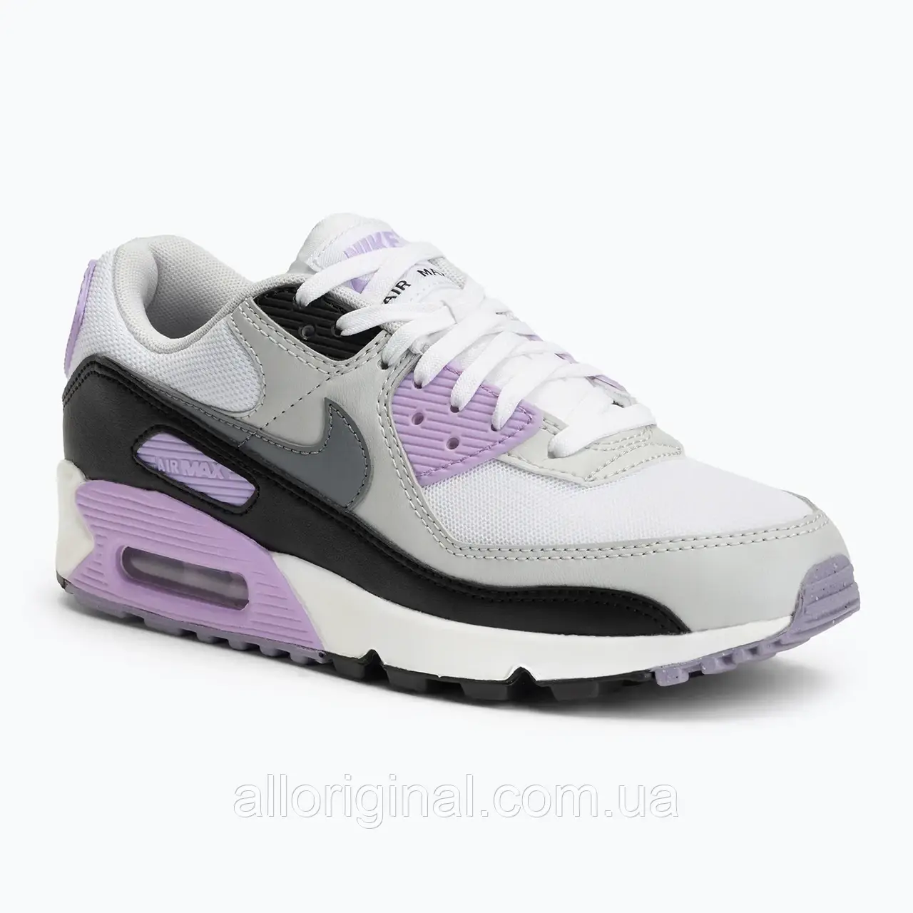 AllOriginal com ua Кросівки жіночі Nike Air Max 90 white/lilac/photon dust/cool grey РОЗМІРИ ЗАПИТУЙТЕ