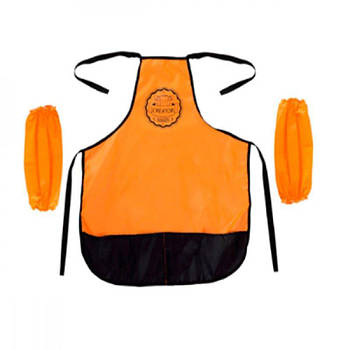 Фартух для праць + нарукавники ZiBi ZB6005 оранжевий з малюнком, на зріст 128 см 627552 G-Rich