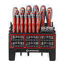 Набір викруток з комплектом насадок 114 од. INTERTOOL VT-3372 Luxprice, фото 2