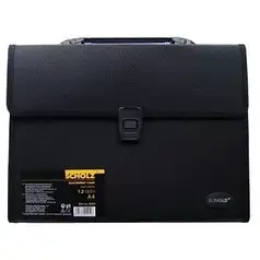 Портфель 12 відд. Scholz 10501 з реєстрами 1000 мкн чорний