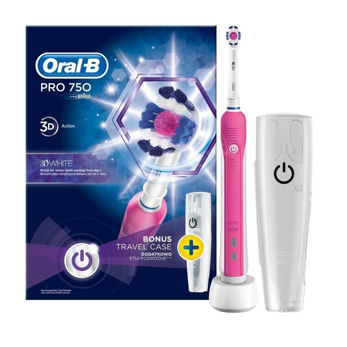 Електрична зубна щітка Oral-B D16 Pro 700-750 Cross Action Pink (D16.513.UX Pink)