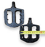 Педалі велосипедні з алюмінієвого сплаву чорні пара, фото 7