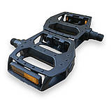 Педалі велосипедні з алюмінієвого сплаву чорні пара, фото 3