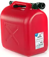 Каністра пластикова 20л з лійкою, повітряним клапаном та прозорою мірною смугою ТМ Atelie