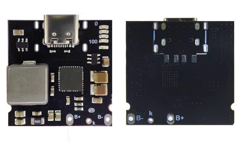 Модуль швидкої зарядки 18650, Type-C, 3.7-4.2В, 4А, 18 Вт, PD3.0, QC3.0, AFC, FCP, PE2.0