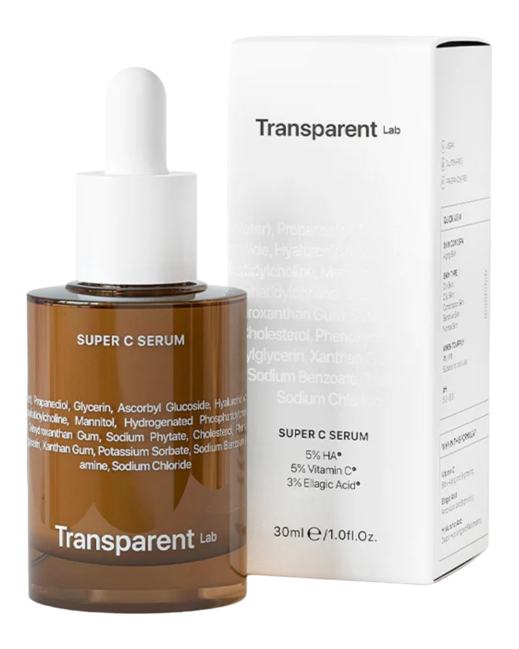 Сироватка для обличчя з інкапсульованим вітаміном С Transparent Lab Super C Serum 30 ml